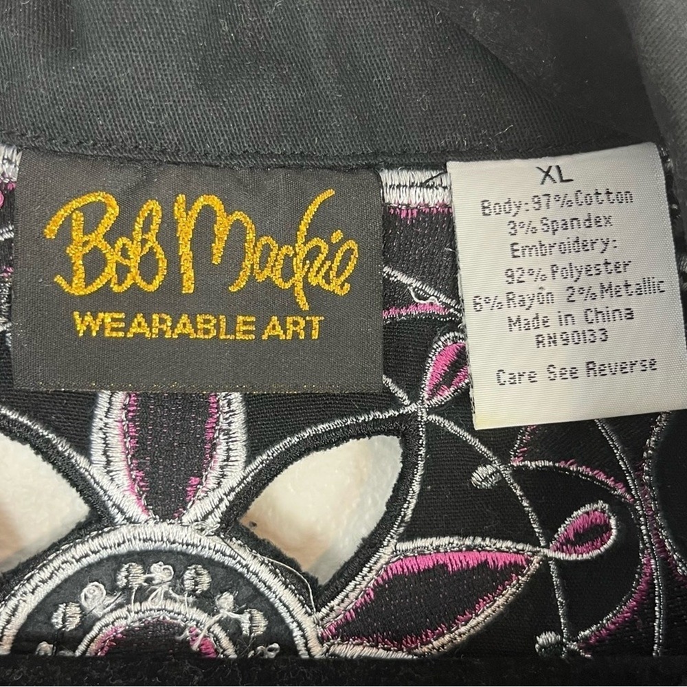 Bob Mackie Jacket XL Black - Picture 11 of 13